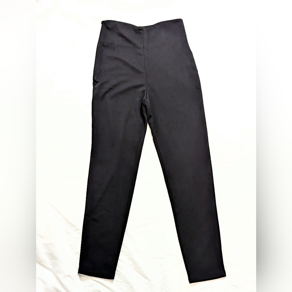 Black high waisted pants/slacks size M - Picture 5 of 6